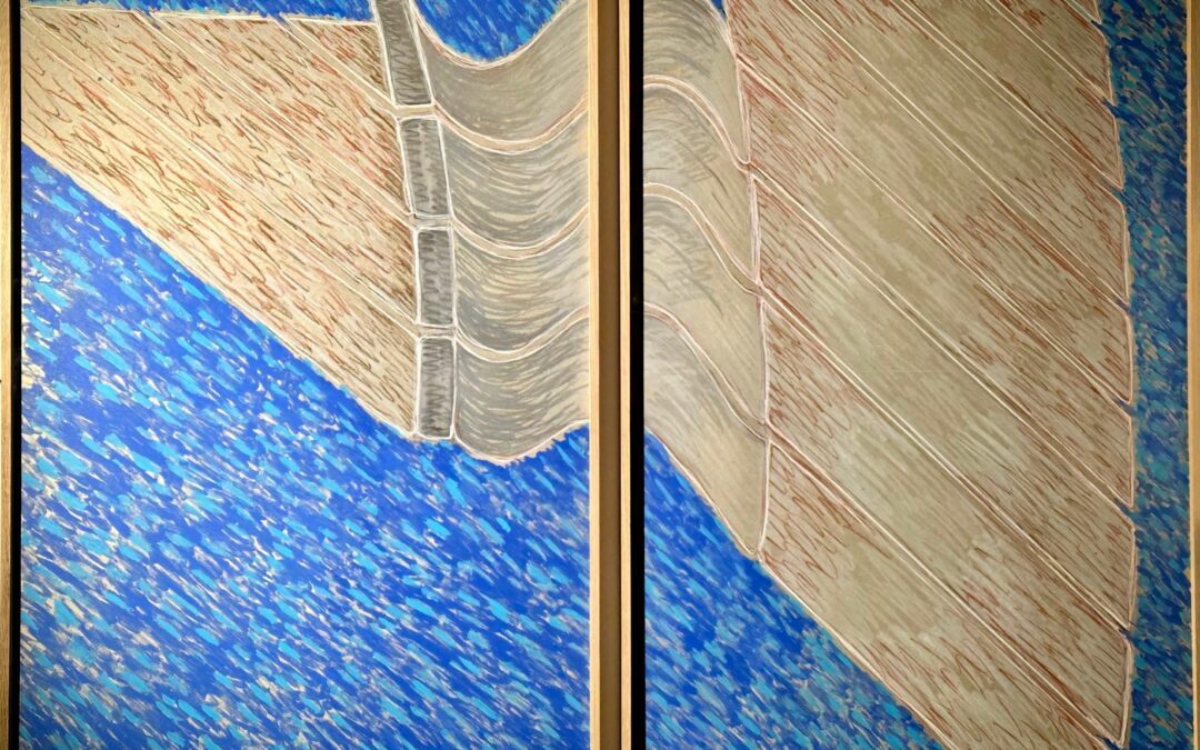 Yorgos Nikas – Composition à la colonne bleue