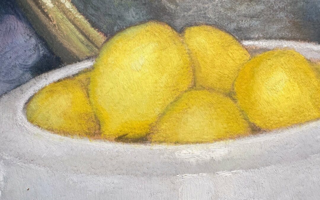 René De Pauw – nature morte aux citrons