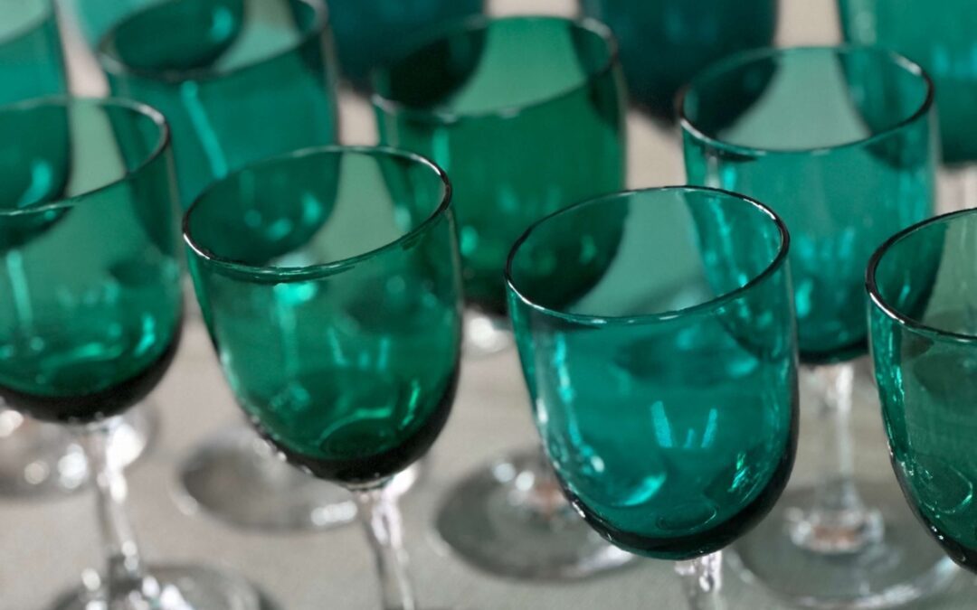 Verres à pied Herbatte vert