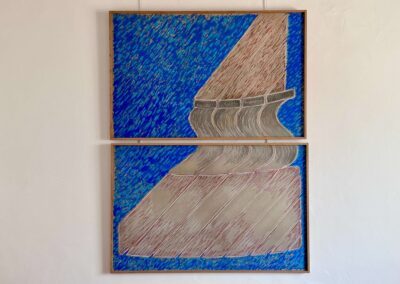 Yorgos Nikas – Composition à la colonne bleue