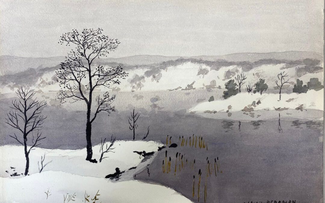 Oskar Bergman – winter in the bay
