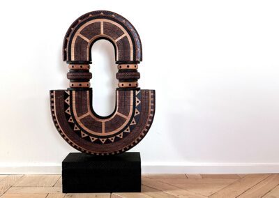 Lucas Castex – Collier en chêne. Pièce unique