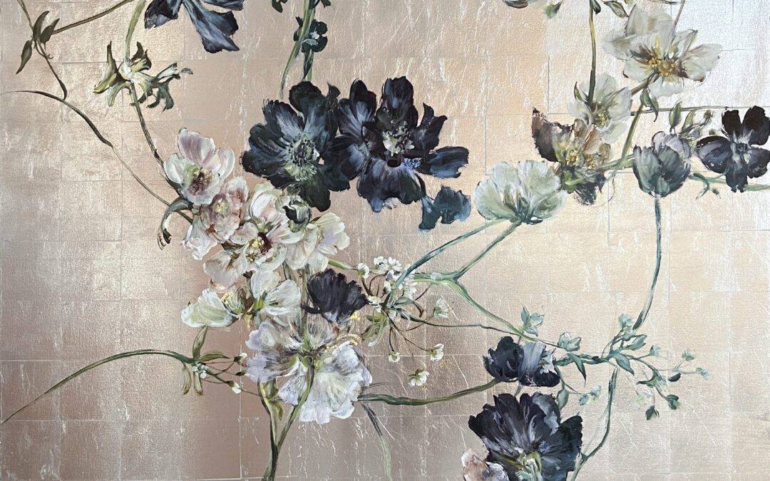 Claire Basler – Anémones II sur fond aluminium