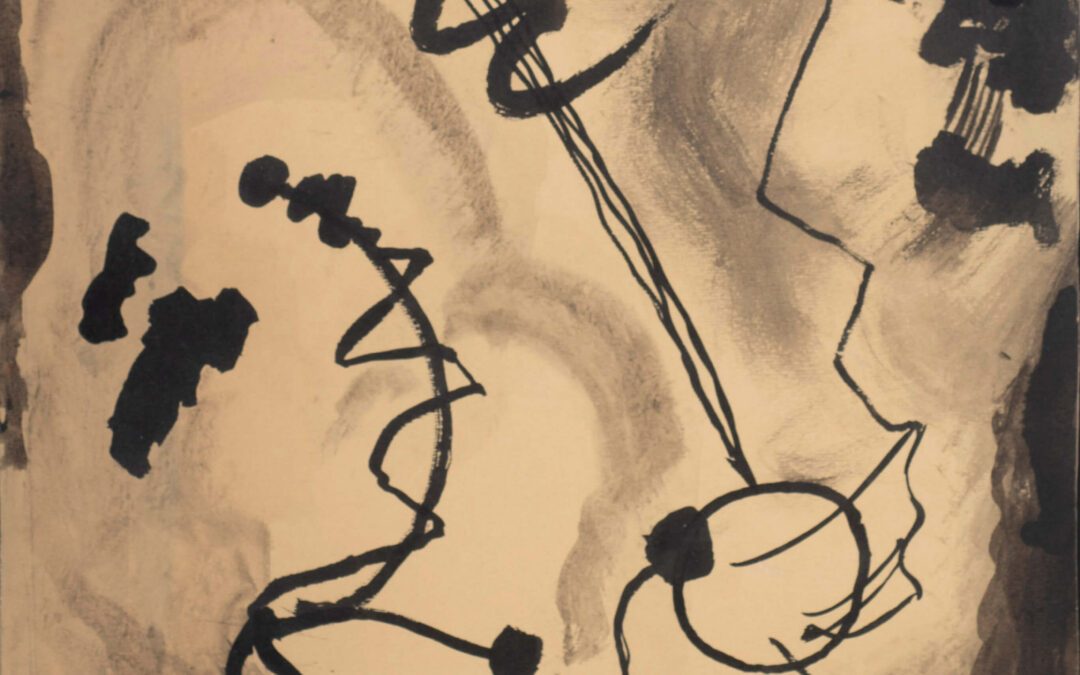 Youla Chapoval – composition encre et lavis vertical